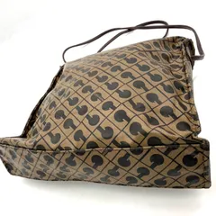 ゲラルディーニ ショルダーバッグ ソフティ ネイビー 紺 モノグラム 美品 総柄 鞄