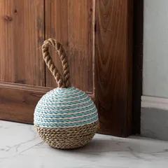 ドアストッパー 持ち手付き ハンドメイド （ 扉ストッパー ドア止め おしゃれ 室内 置くだけ 扉止め ストッパー ドアキーパー ドアストップ 社内 オフィス 会社 店舗 )のサムネイル