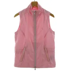 ポロゴルフ ラルフローレン POLO GOLF RALPH LAUREN ベスト ウインドブレーカー スタンドカラー ポニー刺繍 ジップアップ 裏地メッシュ ピンク XXS