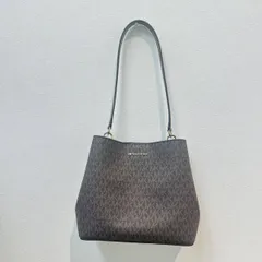 【成】MICHAEL KORS マイケルコース MKシグネチャー PVCレザー バケット トートバッグ ハンドバッグ 【4704YO】C18