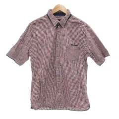 ビームスハート BEAMS HEART シャツ 半袖 XL マルチカラー チェック柄 /NL ■YHS14