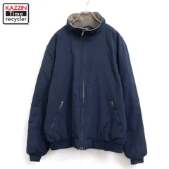 00s L.L.Bean 裏地フリース ウォームアップ ナイロンジャケット メンズ 表記Lサイズ