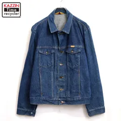 80s vintage RUSTLER ラスラー デニムジャケット メンズ 表記Lサイズ
