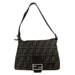 FENDI フェンディ ズッカ マンマバケット 2354 ショルダーバッグ キャンバス ブラウン レディース【中古】【送料無料】