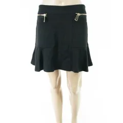 90%OFF 新品 リナシメント RINASCIMENTO スカート S LSK1433 Mサイズ ブラック レディース フレアスカート ミニ丈 ポリエステル×レーヨン×ポリウレタン イタリア製