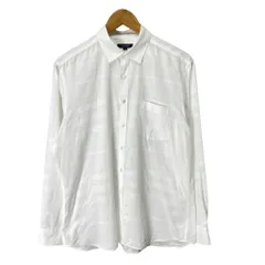 バーバリー ロンドン BURBERRY LONDON シャドーチェック シャツ カジュアル 長袖 L 白 ホワイト 