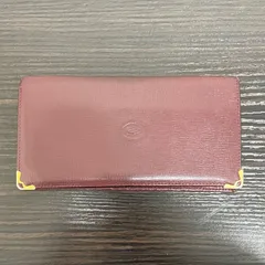 (i)Cartier カルティエ 長財布 札入れ カード入れ マストライン 2Cロゴ ボルドー色/1303のサムネイル