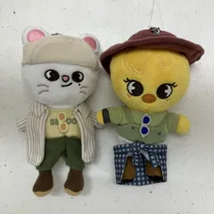 ◆ ぬいぐるみ Stray Kidsバックチャーム ヒョンジン フェリックス 2個セット ストレイキッズ 現状品