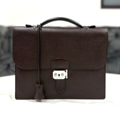 エルメス　ヴィクトリア2 12H　ダークブラウン　ビジネスバッグ　□P刻印 エルメス ヴィクトリア2 12H ダークブラウン ビジネスバッグ □P刻印