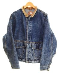 リーバイス Levi's 80s A-2 Type Denim Jacket デニム ジャケット 襟コーデュロイ シンチバック ケミカルウォッシュ 75073-0227 XL ジャケット ブルー LLサイズ 103MT-4200