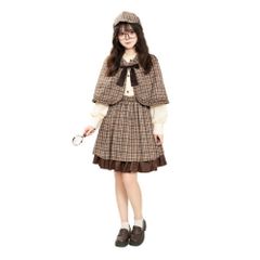 シャーロック ホームズ 探偵 風 ケープ マント 帽子 猫 犬 服 キャット