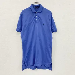 古着 used　Polo Ralph Lauren　ポロラルフローレン　半袖ポロシャツ　青　ブルー　Mサイズ