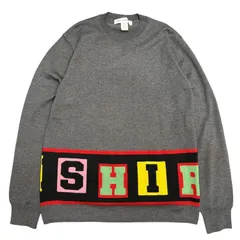 【美品】サイズ【L】コムデギャルソンシャツ COMME des GARCONS SHIRT 25AW／ acrylic wool intarsia gauge 12 ／アクリルウール薄手ニット FP-N001　 8065000231443のサムネイル