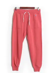 【お得なクーポン配布中!】 ポロ ラルフローレン ポケット付き スウェット パンツ レディース S 古着 裏起毛 トレーナー ワンポイント イージーパンツ シンプル ピンク