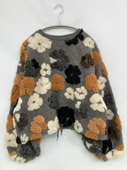 continuer de NICE CLAUP コンティニューデナイスクラップ スウェット F グレー ボア 花柄・ボタニカル柄 その他総柄 長袖