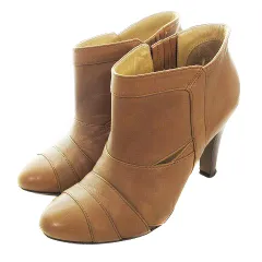 オデットエオディール Odette e Odile アローズ ルクサージュ Luxage ブーツ ブーティ アーモンドトゥ ハイヒール 無地 23 ベージュ 靴 シューズ /T2