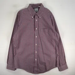 古着 ブルックスブラザーズ Brooks Brothers 長袖シャツ チェック 胸ポケ REGENT M  レッド系 マルチカラー メンズ