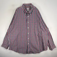 古着 ブルックスブラザーズ Brooks Brothers 長袖シャツ チェック 胸ポケ 346 2XL  ホワイト系 マルチカラー メンズ