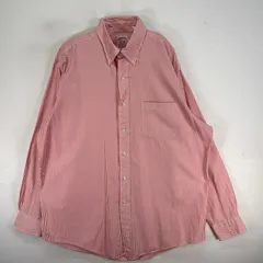 古着 ブルックスブラザーズ Brooks Brothers 長袖シャツ 胸ポケ ボタンダウン L  ピンク系 ストライプ メンズ
