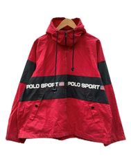 k*e様 Polo Sport プルオーバー ナイロンジャケット レッド×ブラッ