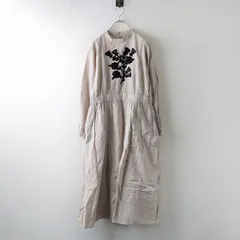 【値下げ】ツハルバイサマンサモスモス TSUHARU by Samansa Mos2 胸元リボン刺繍ワンピース F/グレージュ系【2400014360622】のサムネイル