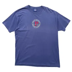古着 USA製 90S POLO SPORT RALPH LAUREN ポロスポーツ ラルフローレン ロゴ クルーネック ヴィンテージ Tシャツ メンズL ネイビー シングルステッチ BA4926