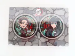 鬼滅の刃 全集中展 刀鍛冶の里編・柱稽古編 竈門炭治郎＆時透無一郎 ご当地マンホール風缶バッジ2個セット＜東京＞