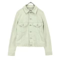 美品 MOUSSY マウジー デニムジャケット 1 ライトグレー レディース 古着