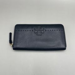 TORYBURCH（トリーバーチ）】長財布 ラウンドファスナー レザー 黒