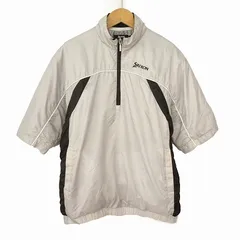 スリクソン SRIXON ゴルフ ジャケット 中綿 半袖 ハーフジップ M グレー