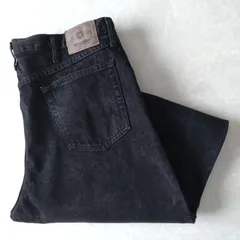 ■古着 Wrangler ラングラー ブラックジーンズ デニムパンツ RELAXED FIT 黒 W38L32【L5765】