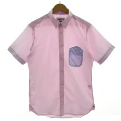 アーノルドパーマー Arnold Palmer シャツ CLASSIC STYLE ロゴ刺繍 胸ポケ ボタンダウン 半袖 コットン ピンク 3