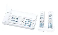 【中古】「非常に良い」パナソニック パーソナルファックス(子機2台付き)ホワイト KX-PD515DW-Wのサムネイル