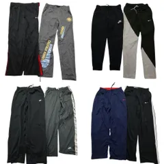 古着卸 まとめ売り ナイキ NIKE ジャージ パンツ 8枚セット (メンズ M ) サイドライン バイカラー 中古 古着 NE1392