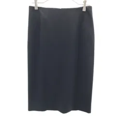 美品 theory セオリー 日本製 ミディ丈 タイトスカート 2 ブラック レディース 古着