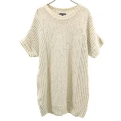 GAP ギャップ 半袖 ニット ワンピース M/L ベージュ レディース 古着