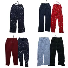 古着卸 まとめ売り ラルフローレン パジャマパンツ 7枚セット (メンズ XS /S /M ) ポロベア チェック 無地 中古 古着 NE1482