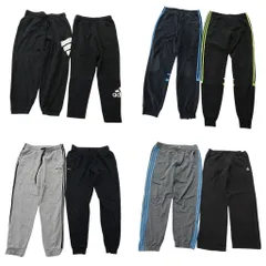 古着卸 まとめ売り スポーツブランドMIX スウェット パンツ 8枚セット (メンズ L ) アンダーアーマー アディダス 中古 古着 NE1508