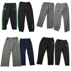 古着卸 まとめ売り スポーツブランドMIX スウェット パンツ 8枚セット (メンズ 2XL ) アンダーアーマー アディダス プーマ 中古古着 NE1507