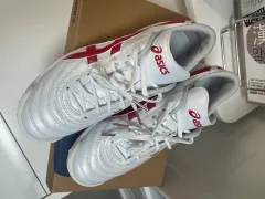 アシックス C3 FF TF サッカーシューズ 白/レッド 245mm