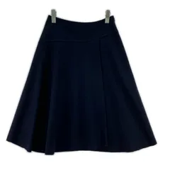 UNTITLED アンタイトル ウール フレアスカート size1/ネイビー