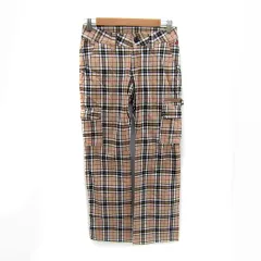 キスマークゴルフ kissmark golf ゴルフウェア カーゴパンツ ロング丈 チェック柄 7 ベージュ /SY26