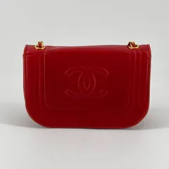 CHANEL（シャネル）ココマーク　チェーン　ショルダー　バッグ　0番台　レッド