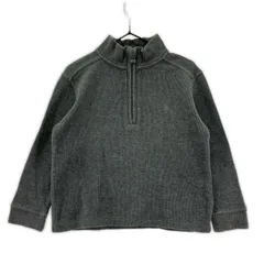 Polo by Ralph Lauren ポロバイラルフローレン ワンポイント ハーフジップカットソー size3/3T/グレー