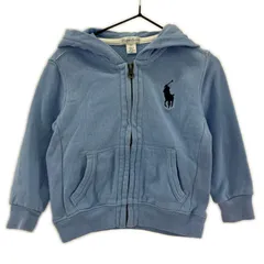 RALPH LAUREN ラルフローレン ワンポイント ジップパーカー size18M/ブルー系