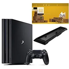 【中古】「非常に良い」PlayStation 4 Pro ジェット・ブラック 1TB  (CUH-7200BB01)アンサー 縦置きスタンド付 & オリジナルカスタムテーマ (配信)