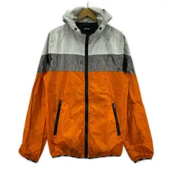 DIESEL ディーゼル DIESEL ディーゼルナイロンジャケット sizeM/白×シルバー×オレンジ