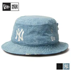 ニューエラ ハット メンズ バケット01 Damaged Series BUCKET01 MLB DAMAGED ニューエラ バケットハット デニム ダメージ加工 MLB メンズ レディース ユニセックス おしゃれ (250411)14388514/14388