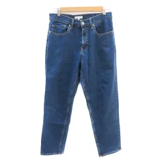 グローバルワーク GLOBAL WORK デニムパンツ ジーンズ テーパードパンツ アンクル丈 S インディゴ /YK21