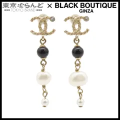 シャネル CHANEL ピアス ゴールド メタル パール ラインストーン ココマーク GP A19B レディース 101858026